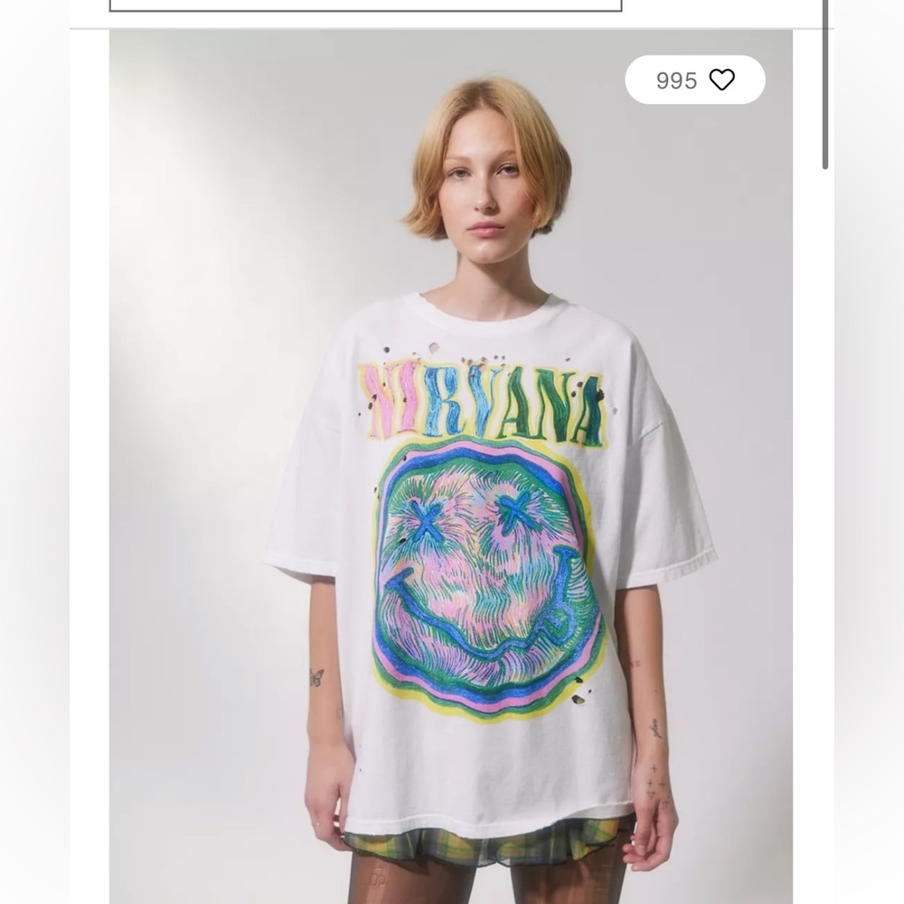 Urban Outfitters Nirvana oversized T-shirt dress L/XL